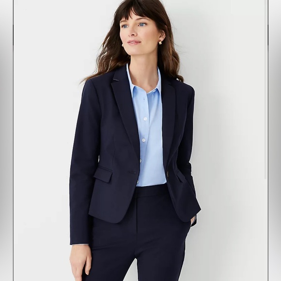 Ann Taylor Jackets & Blazers - NWOT- Ann Taylor Navy Suit Jacket Blazer